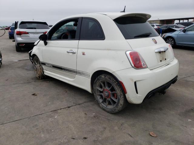 3C3CFFFHXDT607323 - 2013 FIAT 500 ABARTH WHITE photo 2