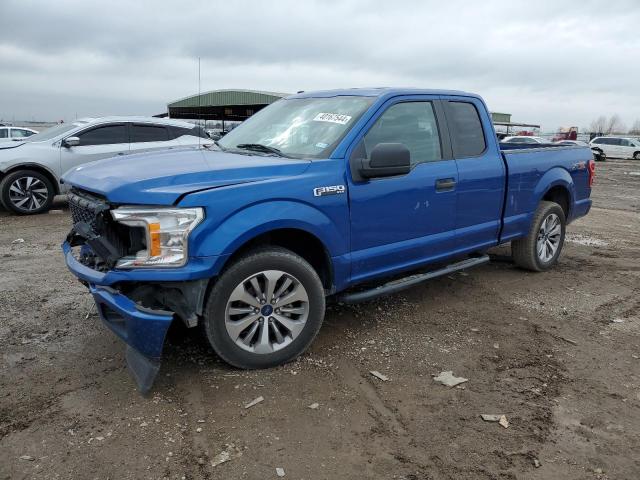 1FTEX1CPXJKC43837 - 2018 FORD F150 SUPER CAB BLUE photo 1