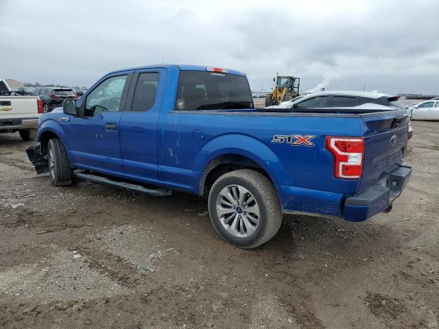 1FTEX1CPXJKC43837 - 2018 FORD F150 SUPER CAB BLUE photo 2