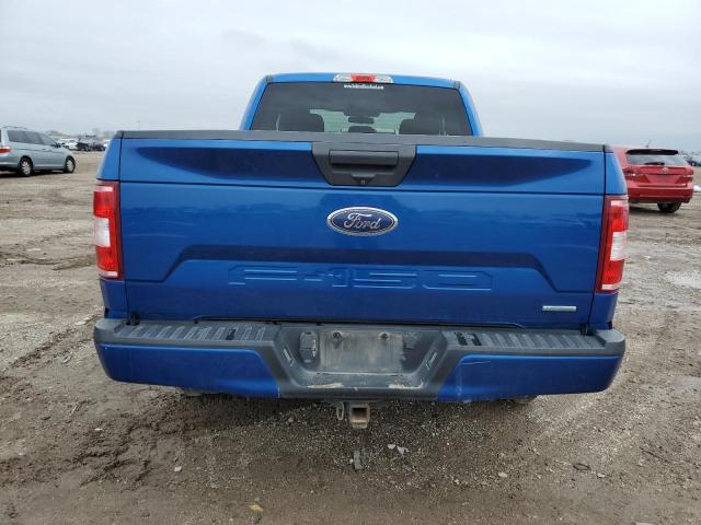 1FTEX1CPXJKC43837 - 2018 FORD F150 SUPER CAB BLUE photo 6