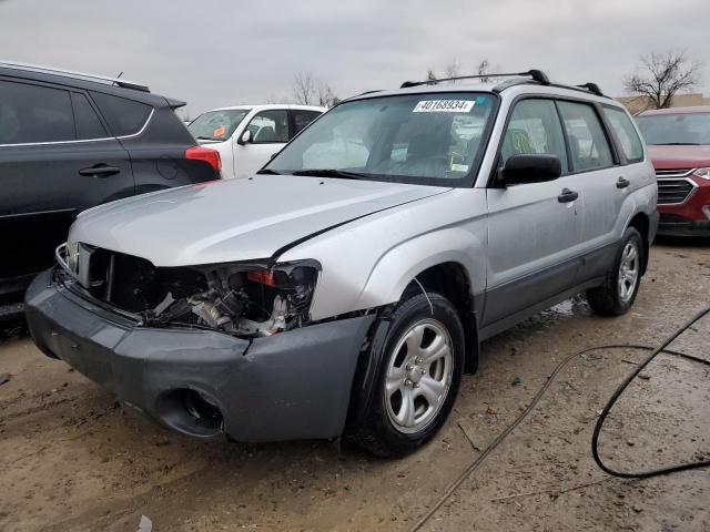 JF1SG63665H728430 - 2005 SUBARU FORESTER 2.5X SILVER photo 1