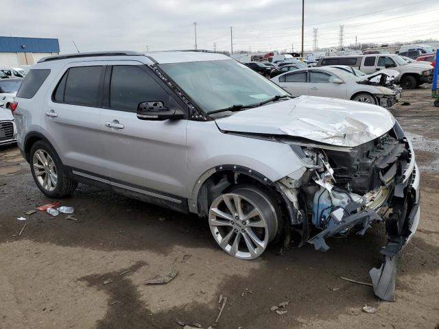 1FM5K7D81JGC32507 - 2018 FORD EXPLORER XLT SILVER photo 4