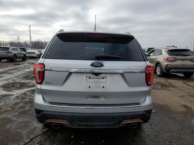 1FM5K7D81JGC32507 - 2018 FORD EXPLORER XLT SILVER photo 6