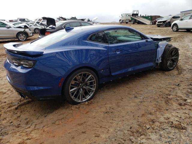 1G1FK1R6XN0118526 - 2022 CHEVROLET CAMARO ZL1 BLUE photo 3