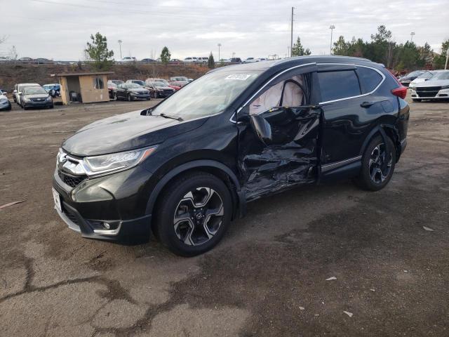 5J6RW2H94HL013486 - 2017 HONDA CR-V TOURING GRAY photo 1