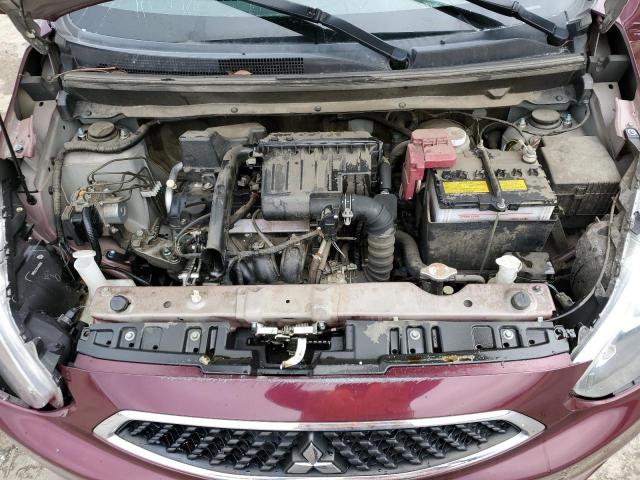 ML32A3HJ9LH011236 - 2020 MITSUBISHI MIRAGE ES BURGUNDY photo 11