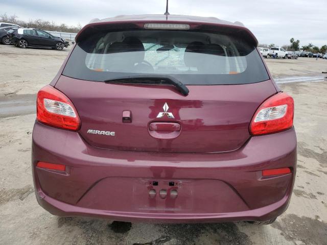 ML32A3HJ9LH011236 - 2020 MITSUBISHI MIRAGE ES BURGUNDY photo 6