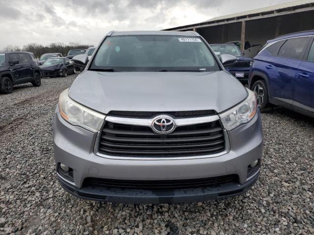 5TDKKRFH3ES024477 - 2014 TOYOTA HIGHLANDER XLE GRAY photo 5