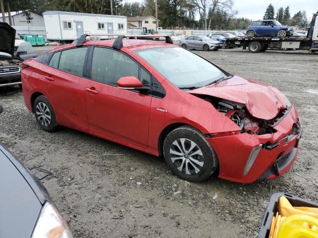 JTDL9RFU8K3004042 - 2019 TOYOTA PRIUS RED photo 4