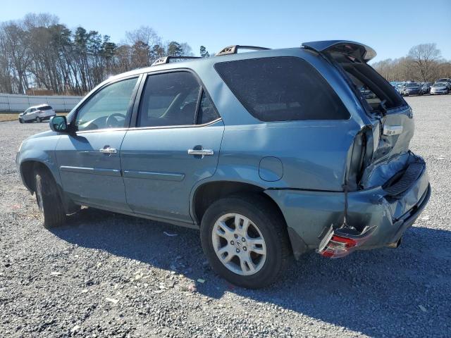 2HNYD18616H511110 - 2006 ACURA MDX TOURING BLUE photo 2