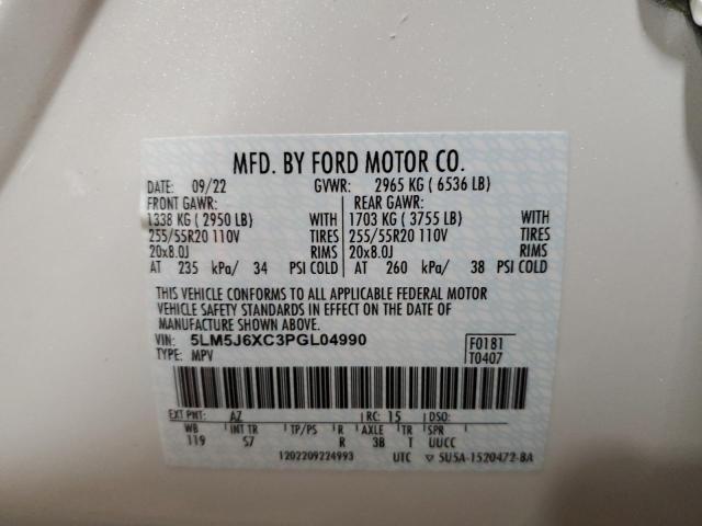 5LM5J6XC3PGL04990 - 2023 LINCOLN AVIATOR 白色 照片 14