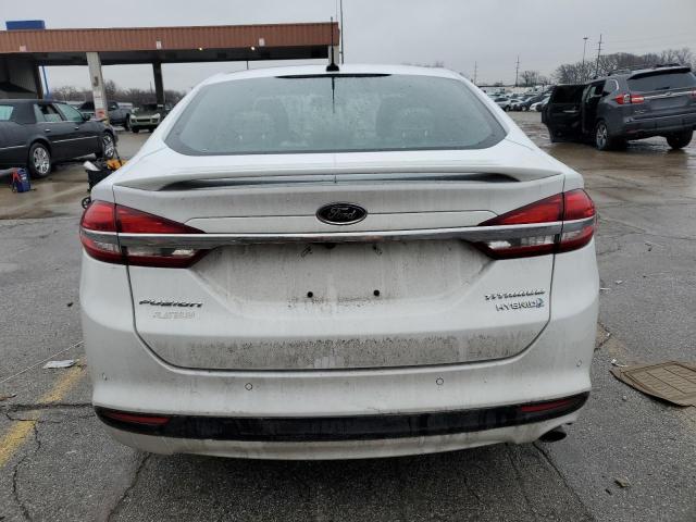 3FA6P0RU1JR219780 - 2018 FORD FUSION TITANIUM/PLATINUM HEV WHITE photo 6