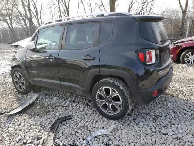 ZACCJBDT9GPD31755 - 2016 JEEP RENEGADE LIMITED BLACK photo 2