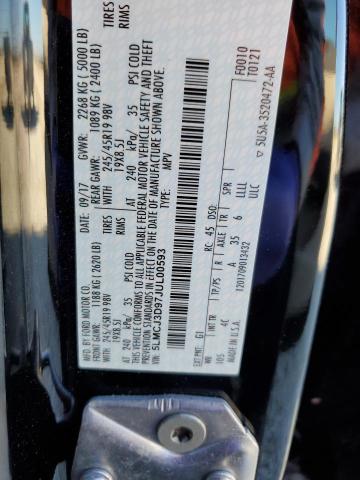 5LMCJ3D97JUL00593 - 2018 LINCOLN MKC RESERVE BLACK photo 13