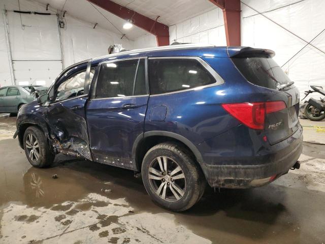 5FNYF6H66GB060552 - 2016 HONDA PILOT EXL BLUE photo 2