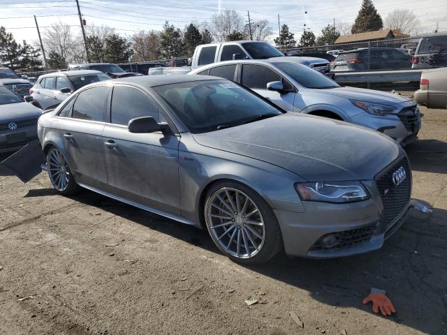 WAUMGAFL8CA073715 - 2012 AUDI S4 PRESTIGE GRAY photo 4