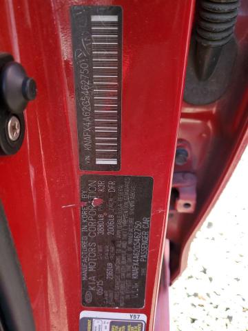 KNAFX4A62G5462750 - 2016 KIA FORTE LX RED photo 12