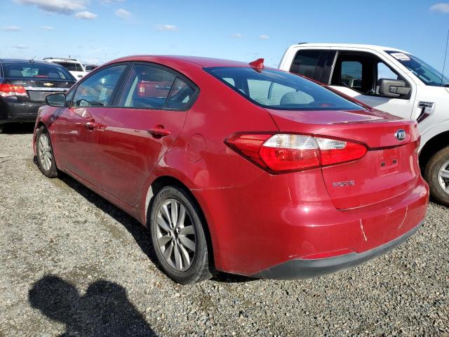 KNAFX4A62G5462750 - 2016 KIA FORTE LX RED photo 2