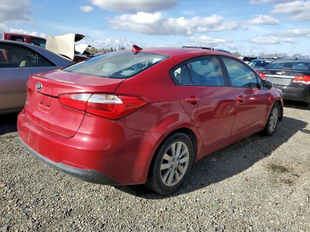 KNAFX4A62G5462750 - 2016 KIA FORTE LX RED photo 3