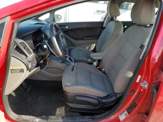 KNAFX4A62G5462750 - 2016 KIA FORTE LX RED photo 7