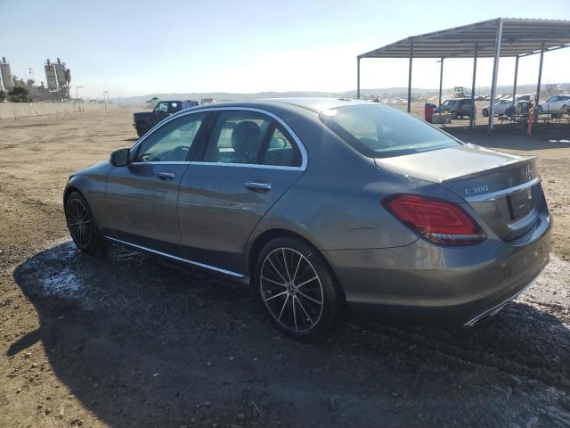 55SWF8DB6KU314502 - 2019 MERCEDES-BENZ C 300 GRAY photo 2