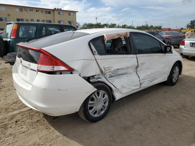 JHMZE2H35BS010869 - 2011 HONDA INSIGHT WHITE photo 3