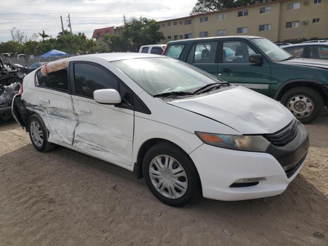 JHMZE2H35BS010869 - 2011 HONDA INSIGHT WHITE photo 4