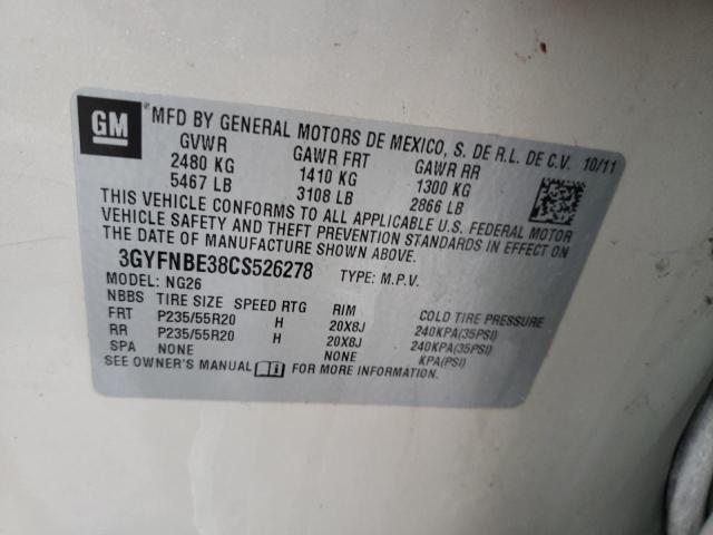 3GYFNBE38CS526278 - 2012 CADILLAC SRX PERFORMANCE COLLECTION Алтын фото 13