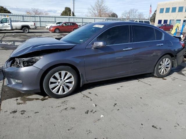 1HGCR3F84DA043386 - 2013 HONDA ACCORD EXL GRAY photo 1