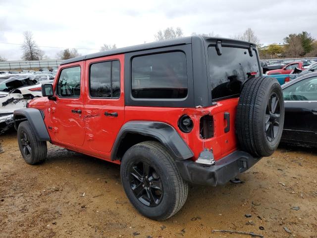 1C4HJXDNXLW205115 - 2020 JEEP WRANGLER U SPORT წითელი ფოტო 2