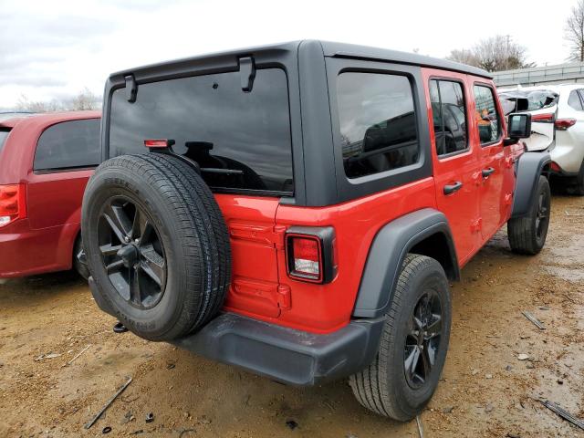 1C4HJXDNXLW205115 - 2020 JEEP WRANGLER U SPORT წითელი ფოტო 3