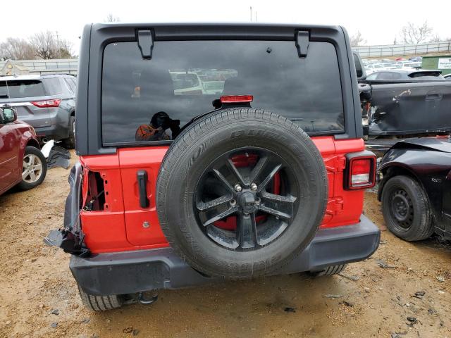 1C4HJXDNXLW205115 - 2020 JEEP WRANGLER U SPORT წითელი ფოტო 6