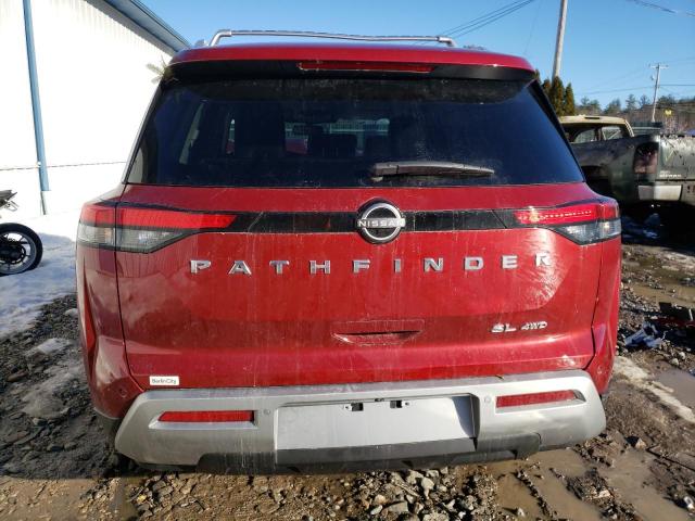 5N1DR3CCXNC270630 - 2022 NISSAN PATHFINDER SL RED photo 6