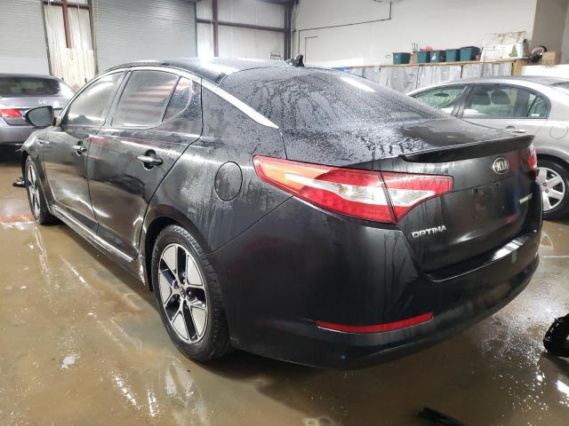 KNAGM4AD0D5045683 - 2013 KIA OPTIMA HYBRID BLACK photo 2