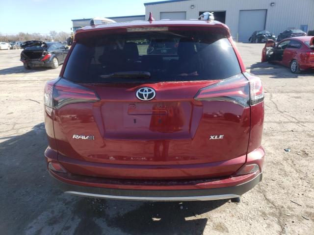 2T3WFREV4JW421511 - 2018 TOYOTA RAV4 ADVENTURE MAROON photo 6