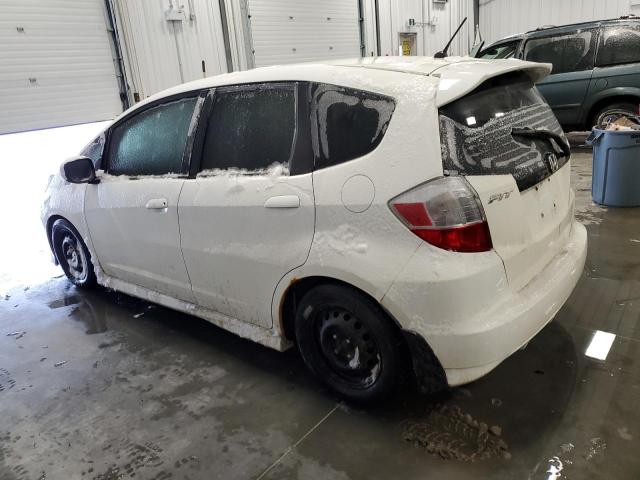 LUCGE8H77C3003959 - 2012 HONDA FIT SPORT WHITE photo 2