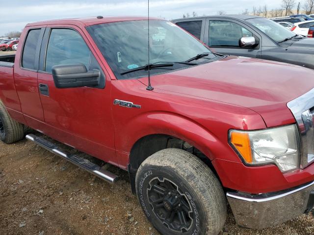 1FTFX1EF8CFA07031 - 2012 FORD F150 SUPER CAB RED photo 4