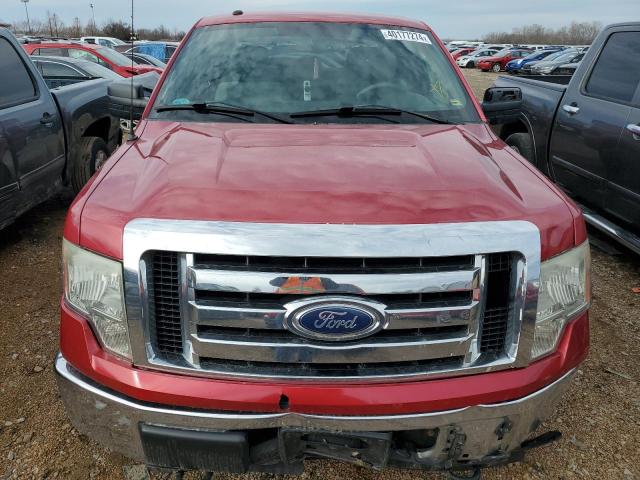 1FTFX1EF8CFA07031 - 2012 FORD F150 SUPER CAB RED photo 5