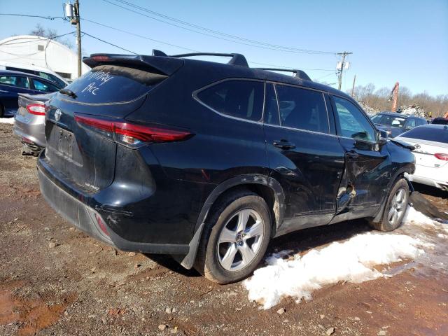 5TDBZRBH1NS224503 - 2022 TOYOTA HIGHLANDER L BLACK photo 3