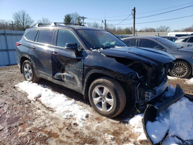 5TDBZRBH1NS224503 - 2022 TOYOTA HIGHLANDER L BLACK photo 4