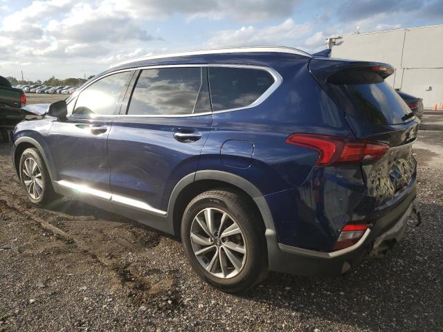 5NMS53AD8KH084665 - 2019 HYUNDAI SANTA FE LIMITED BLUE photo 2