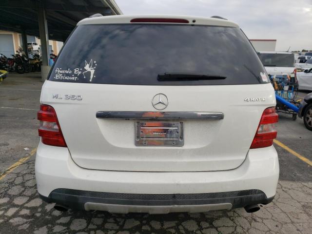 4JGBB86E67A217654 - 2007 MERCEDES-BENZ ML 350 WHITE photo 6