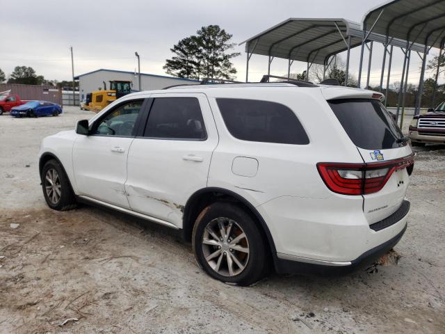 1C4RDHDG9EC530801 - 2014 DODGE DURANGO LIMITED WHITE photo 2