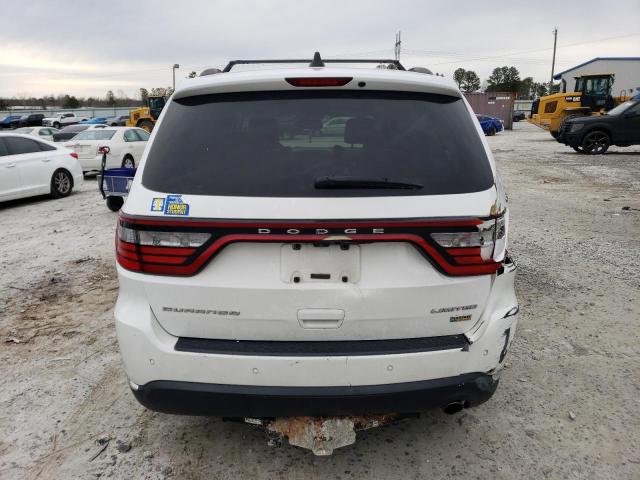 1C4RDHDG9EC530801 - 2014 DODGE DURANGO LIMITED WHITE photo 6