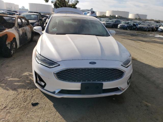 3FA6P0SU3KR177642 - 2019 FORD FUSION TITANIUM WHITE photo 5