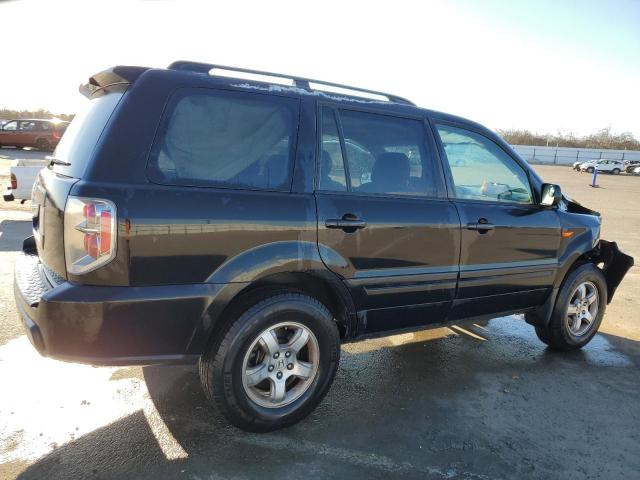 5FNYF28497B046300 - 2007 HONDA PILOT EX BLACK photo 3