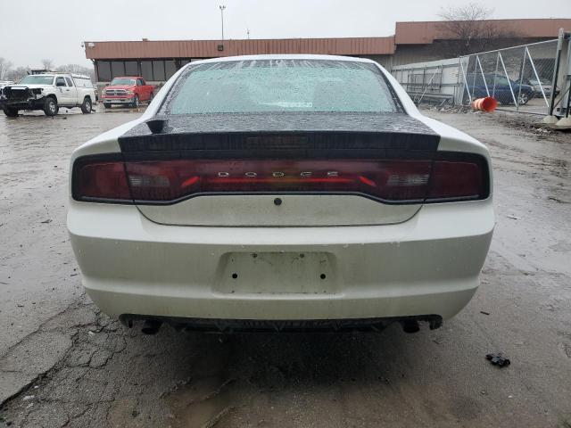 2C3CDXATXEH156203 - 2014 DODGE CHARGER POLICE WHITE photo 6