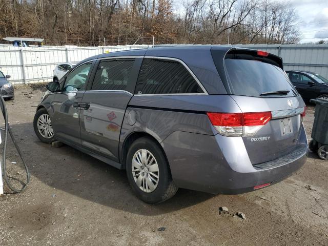 5FNRL5H24FB057720 - 2015 HONDA ODYSSEY LX GRAY photo 2