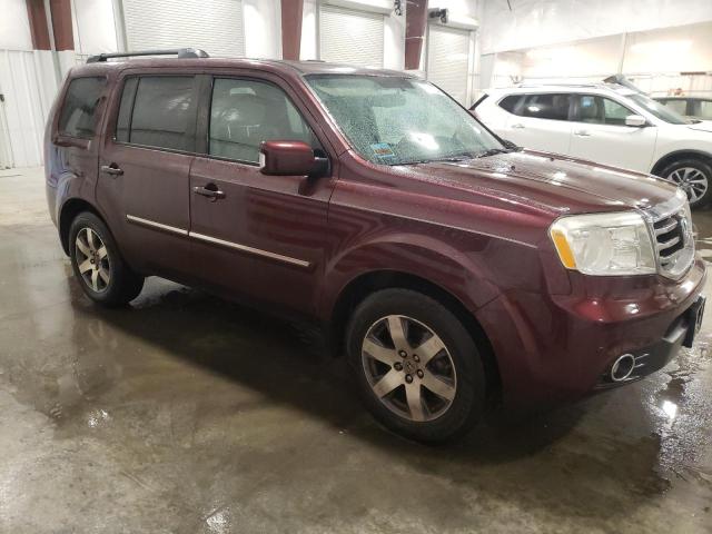 5FNYF4H97DB068153 - 2013 HONDA PILOT TOURING MAROON photo 4