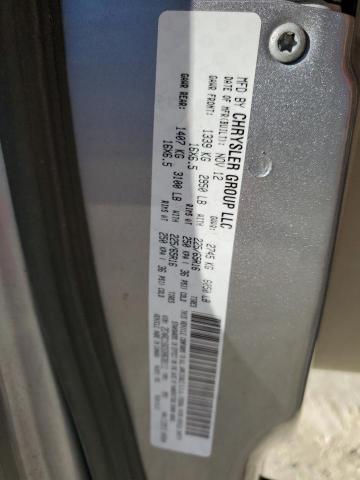 2C4RC1BG5DR638111 - 2013 CHRYSLER TOWN & COU TOURING SILVER photo 13